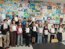 Podziękowania dla młodych artystów z MDK "ISKRA"